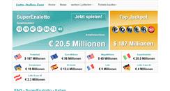 Desktop Screenshot of lotto-italien.com